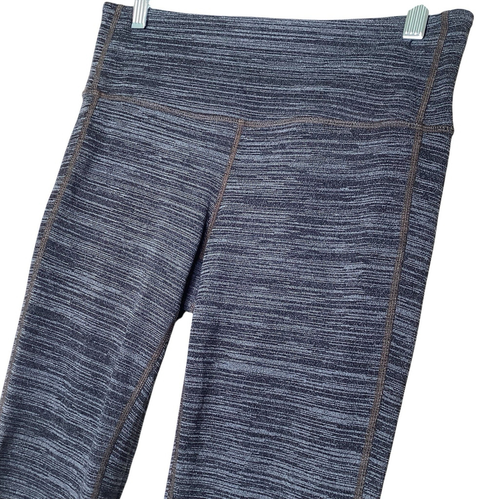 Athleta Chaturanga Leggings Women Size‎ Small Tall Gray 7/8 Length Yoga Gym EUC - Picture 3 of 7